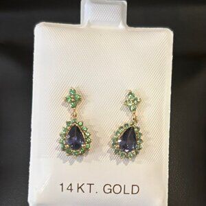 14K gold earrings - post backs